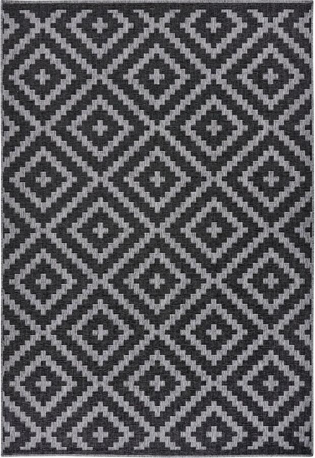 My home Vloerkleed Ronda tweezijdig te gebruiken kleed Sisal-look platweefsel in- en outdoor geometrisch boho design - Foto 5