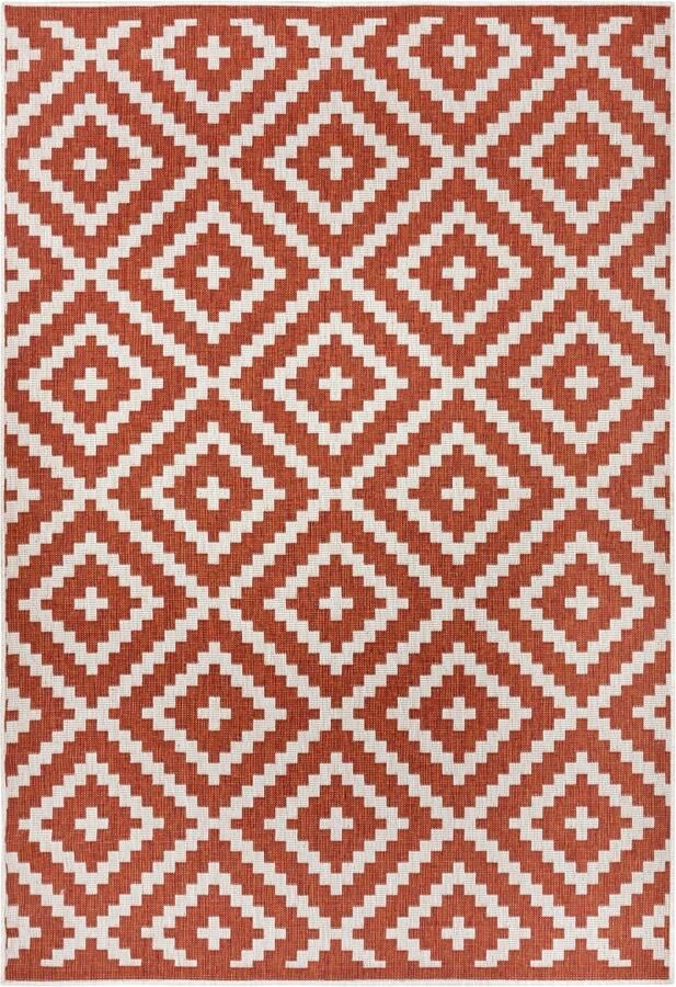 My home Vloerkleed Ronda tweezijdig te gebruiken kleed Sisal-look platweefsel in- en outdoor geometrisch boho design - Foto 5