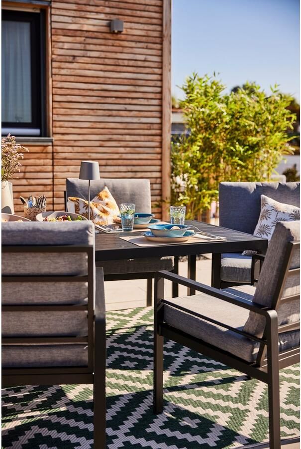 My home Vloerkleed Ronda tweezijdig te gebruiken kleed Sisal-look platweefsel in- en outdoor geometrisch boho design - Foto 11