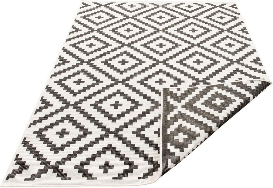 My home Vloerkleed Ronda tweezijdig te gebruiken kleed Sisal-look platweefsel in- en outdoor geometrisch boho design - Foto 5