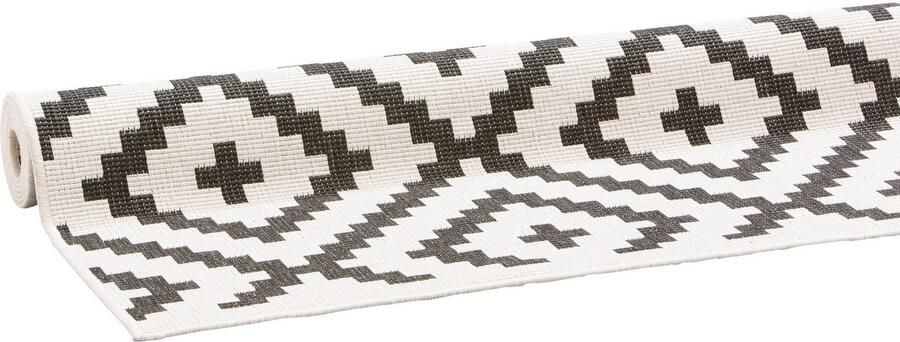 My home Vloerkleed Ronda tweezijdig te gebruiken kleed Sisal-look platweefsel in- en outdoor geometrisch boho design - Foto 6