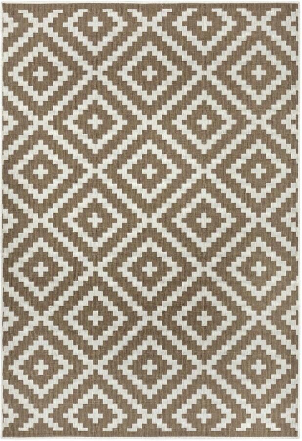 My home Vloerkleed Ronda tweezijdig te gebruiken kleed Sisal-look platweefsel in- en outdoor geometrisch boho design - Foto 8