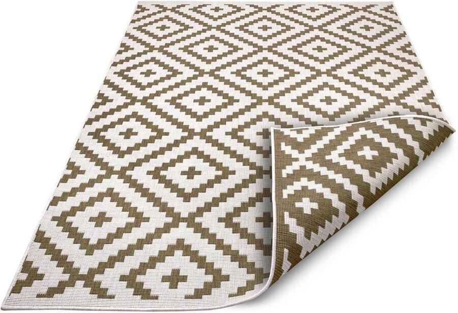 My home Vloerkleed Ronda tweezijdig te gebruiken kleed Sisal-look platweefsel in- en outdoor geometrisch boho design - Foto 10