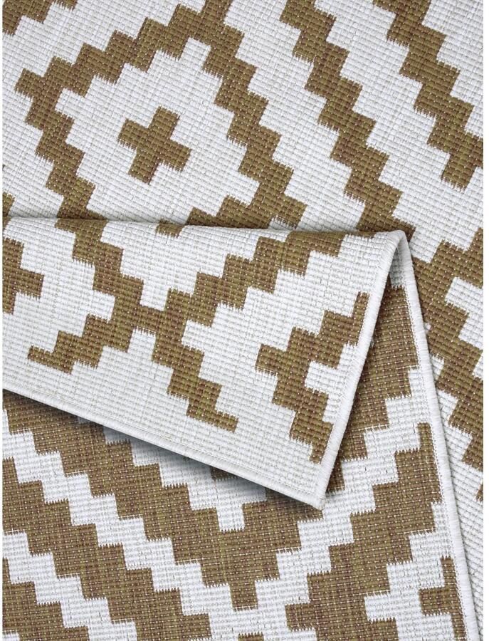 My home Vloerkleed Ronda tweezijdig te gebruiken kleed Sisal-look platweefsel in- en outdoor geometrisch boho design - Foto 4