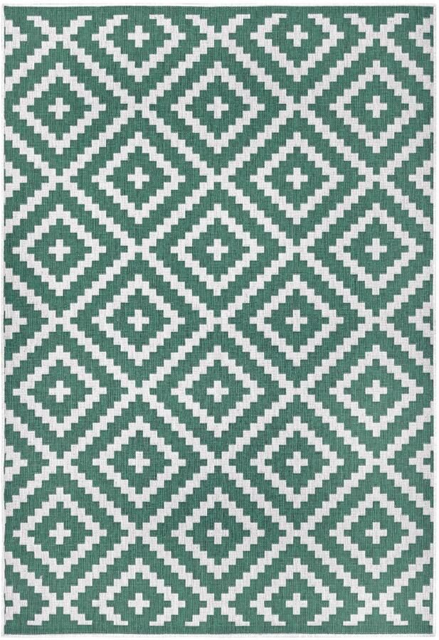 My home Vloerkleed Ronda tweezijdig te gebruiken kleed Sisal-look platweefsel in- en outdoor geometrisch boho design - Foto 8