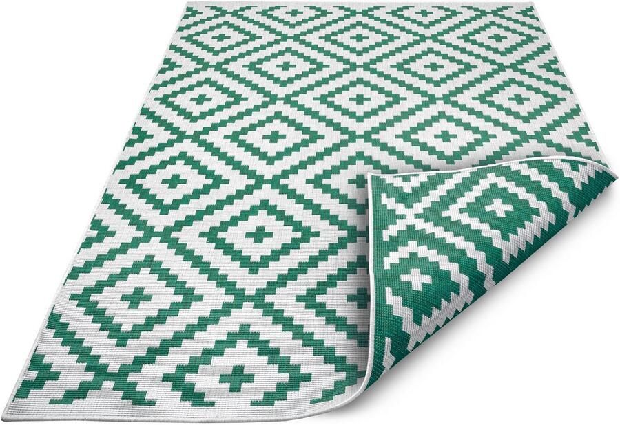 My home Vloerkleed Ronda tweezijdig te gebruiken kleed Sisal-look platweefsel in- en outdoor geometrisch boho design - Foto 7