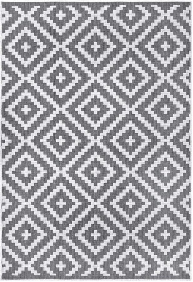 My home Vloerkleed Ronda tweezijdig te gebruiken kleed Sisal-look platweefsel in- en outdoor geometrisch boho design - Foto 6