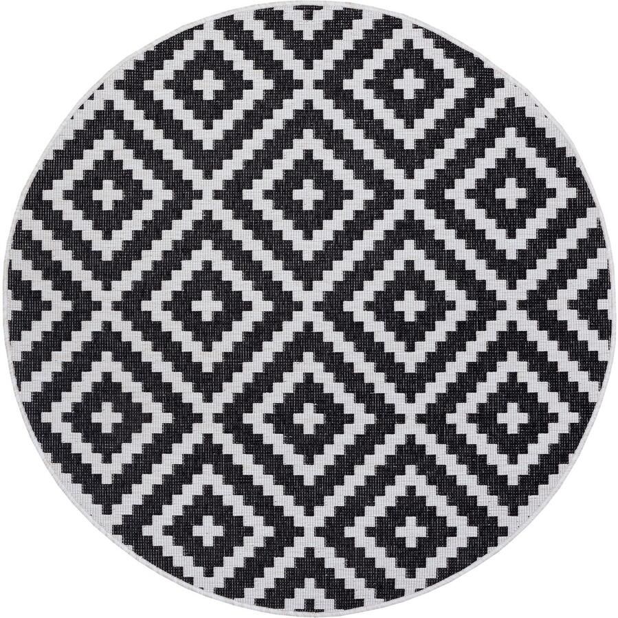 My home Vloerkleed Ronda tweezijdig te gebruiken kleed Sisal-look platweefsel in- en outdoor geometrisch boho design - Foto 2