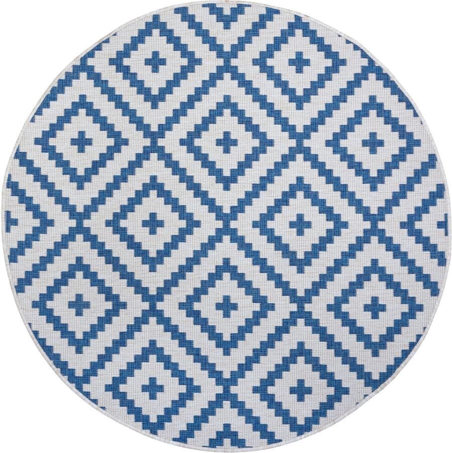 My home Vloerkleed Ronda tweezijdig te gebruiken kleed Sisal-look platweefsel in- en outdoor geometrisch boho design - Foto 2