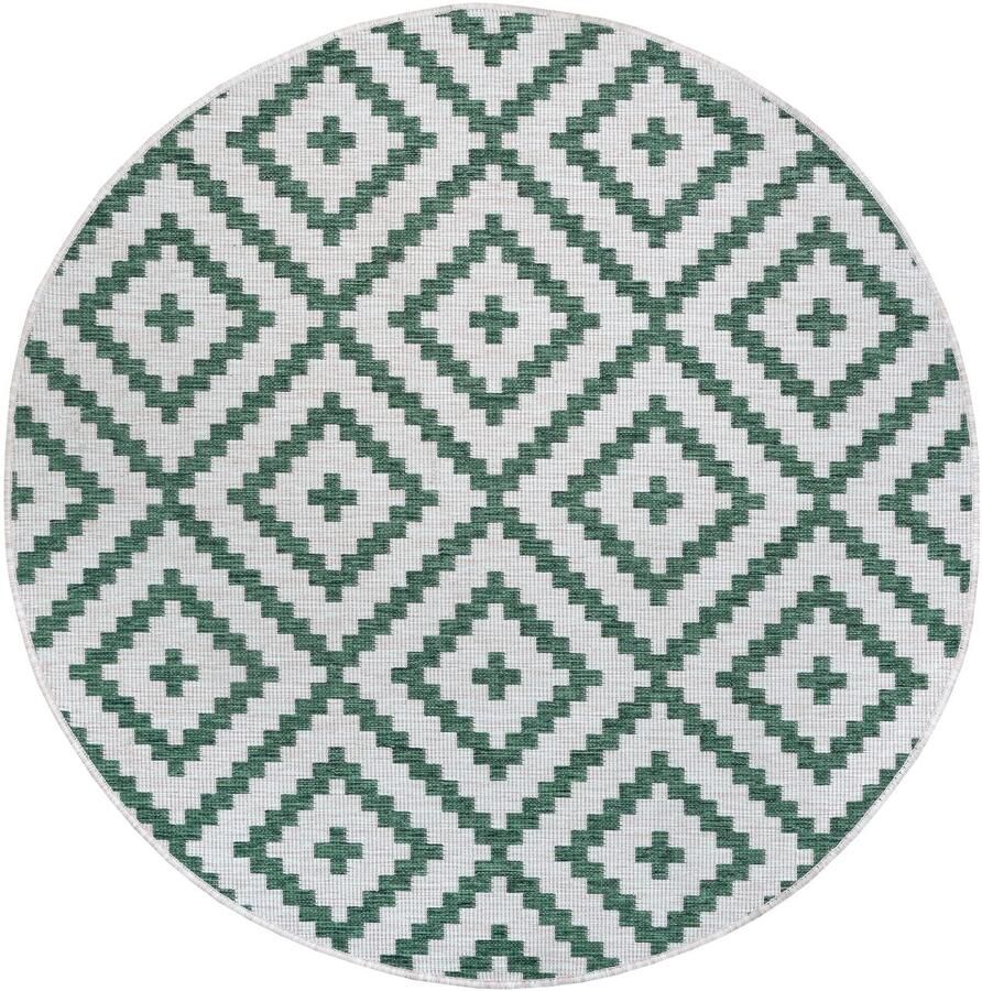 My home Vloerkleed Ronda tweezijdig te gebruiken kleed Sisal-look platweefsel in- en outdoor geometrisch boho design - Foto 2