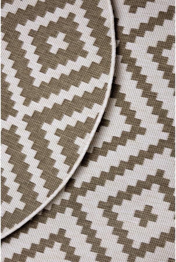 My home Vloerkleed Ronda tweezijdig te gebruiken kleed Sisal-look platweefsel in- en outdoor geometrisch boho design - Foto 4