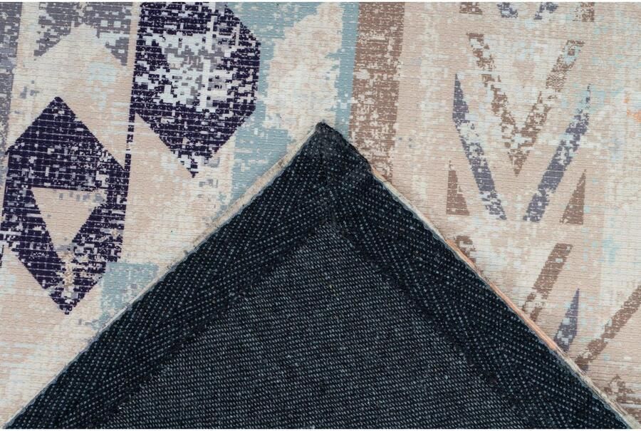 My home Vloerkleed Ruben Vintage stijlvolle glans plat vloerkleed multicolour zacht - Foto 6