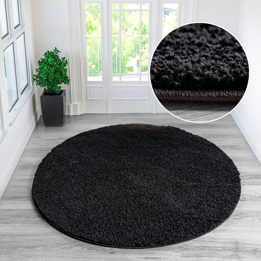 My home Vloerkleed Shaggy 30 Vloerkleed in unikleuren bijzonder zacht en behaaglijk