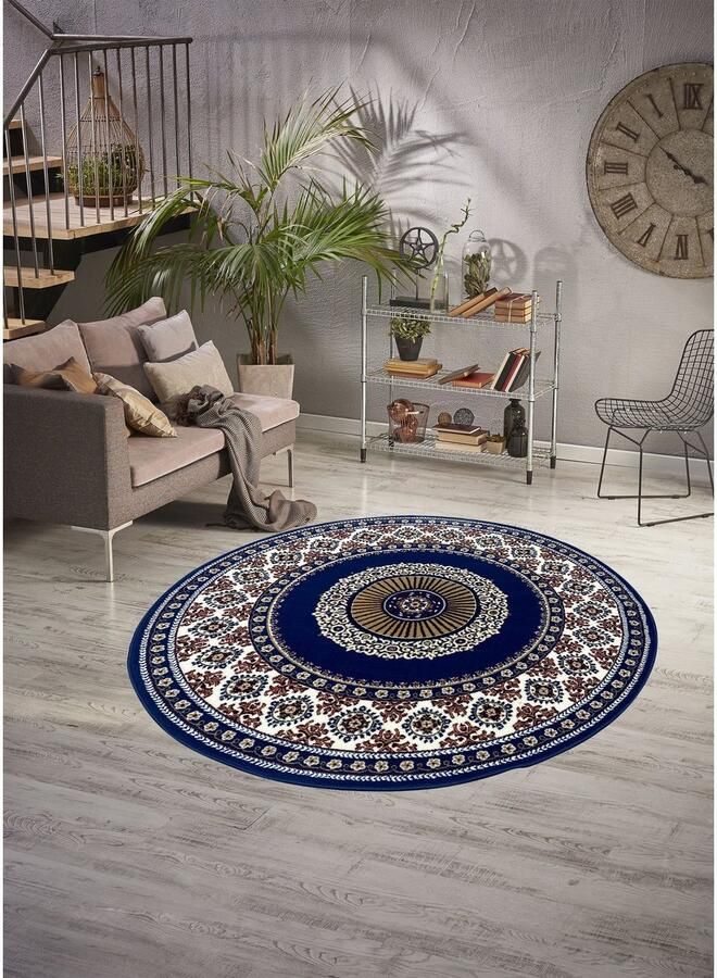 My home Vloerkleed Shari Made in Belgium Oriënt-decor met randdessin korte pool zacht gemakkelijk in onderhoud elegant - Foto 5