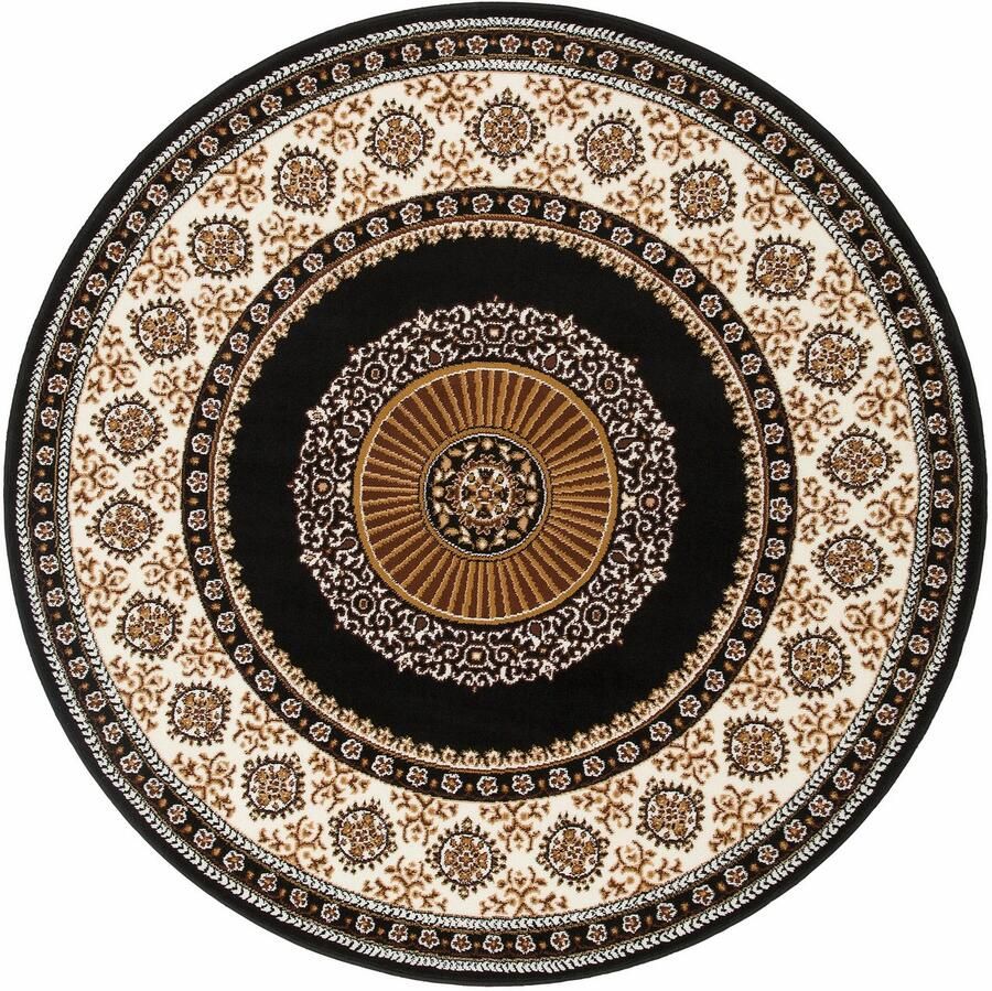 My home Vloerkleed Shari Made in Belgium Oriënt-decor met randdessin korte pool zacht gemakkelijk in onderhoud elegant - Foto 2