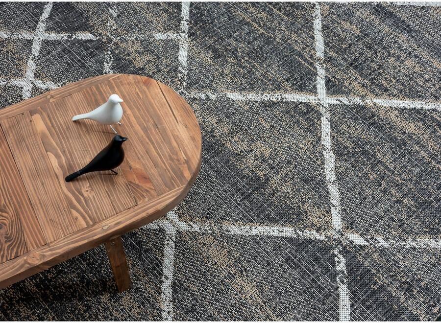 My home Vloerkleed Sorren MAGAZIJNOPRUIMING! Ruitenpatroon geschikt voor binnen- en buitengebruik terras & balkon - Foto 7