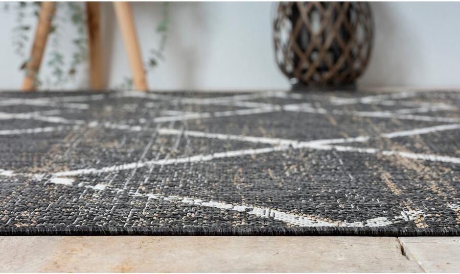 My home Vloerkleed Sorren MAGAZIJNOPRUIMING! Ruitenpatroon geschikt voor binnen- en buitengebruik terras & balkon - Foto 10