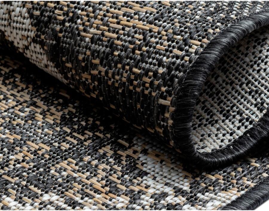 My home Vloerkleed Sorren MAGAZIJNOPRUIMING! Ruitenpatroon geschikt voor binnen- en buitengebruik terras & balkon - Foto 4