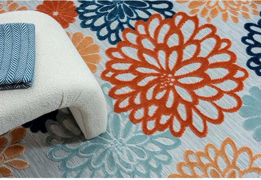 My home Vloerkleed Tamsin MAGAZIJNOPRUIMING! Hoog-laag effect geschikt voor binnen- en buitengebruik terras & balkon - Foto 9