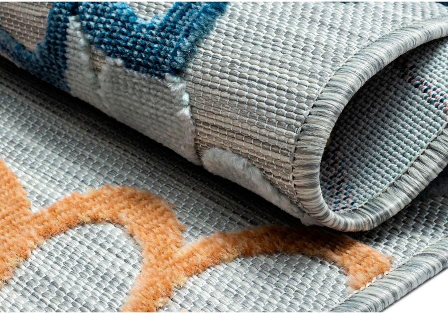 My home Vloerkleed Tamsin MAGAZIJNOPRUIMING! Hoog-laag effect geschikt voor binnen- en buitengebruik terras & balkon - Foto 6