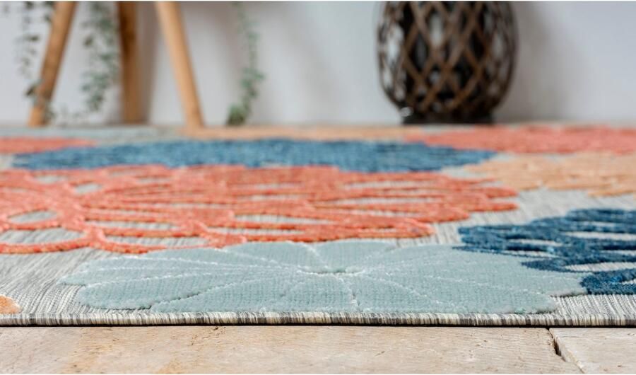 My home Vloerkleed Tamsin MAGAZIJNOPRUIMING! Hoog-laag effect geschikt voor binnen- en buitengebruik terras & balkon - Foto 10