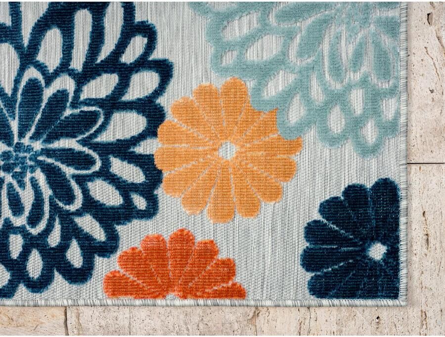 My home Vloerkleed Tamsin MAGAZIJNOPRUIMING! Hoog-laag effect geschikt voor binnen- en buitengebruik terras & balkon - Foto 4