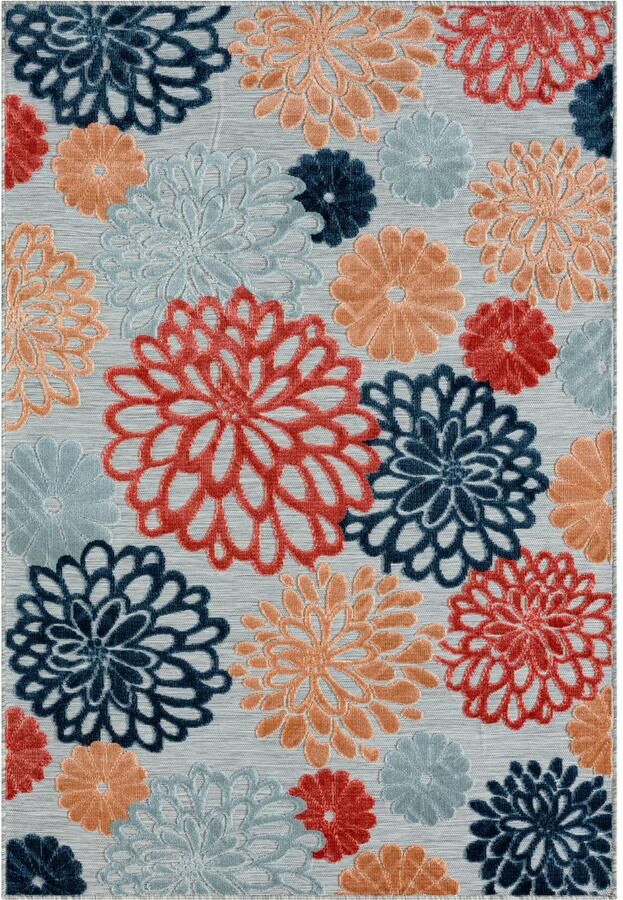 My home Vloerkleed Tamsin MAGAZIJNOPRUIMING! Hoog-laag effect geschikt voor binnen- en buitengebruik terras & balkon - Foto 8