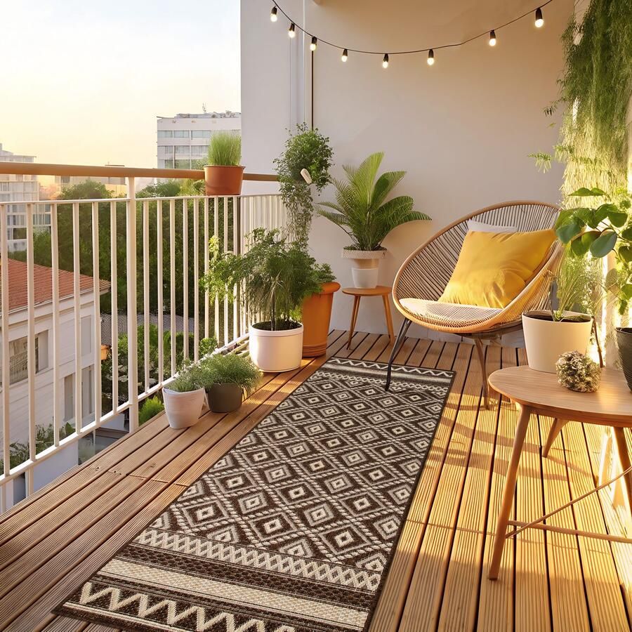 My home Vloerkleed Toronto is ook als loper verkrijgbaar Geschikt voor binnen en buiten sisal-look weerbestendig & uv-bestendig boho