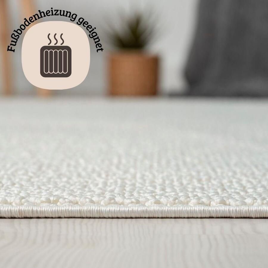 My home Vloerkleed Vals Uni-kleuren gemêleerd sisal-look ook in rond verkrijgbaar met franjes - Foto 2