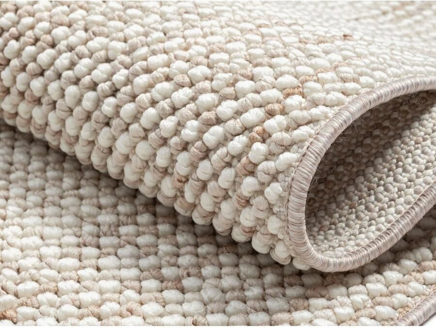 My home Vloerkleed Vals Uni-kleuren gemêleerd sisal-look ook in rond verkrijgbaar met franjes - Foto 6