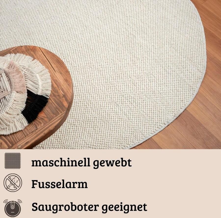 My home Vloerkleed Vals Uni kleuren gemêleerd sisal-look ook verkrijgbaar in rechthoekig - Foto 6