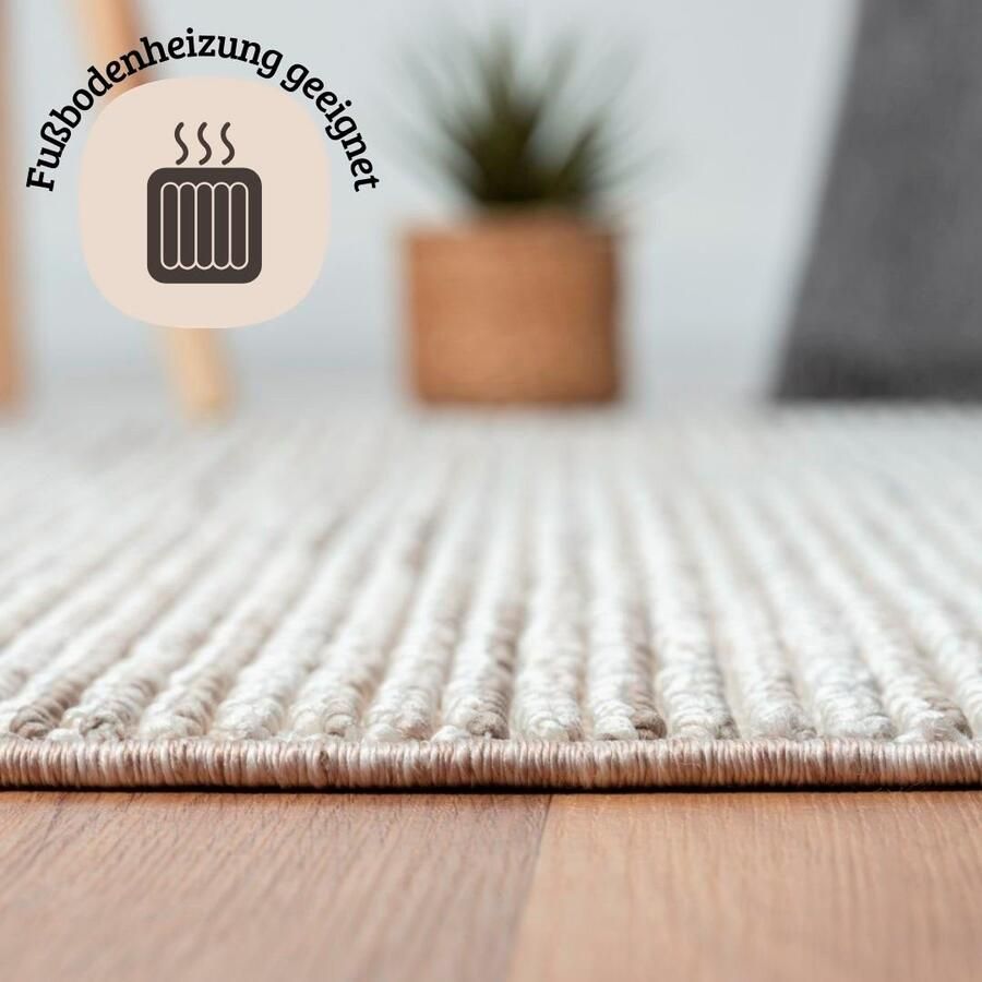 My home Vloerkleed Vals Uni kleuren gemêleerd sisal-look ook verkrijgbaar in rechthoekig - Foto 2