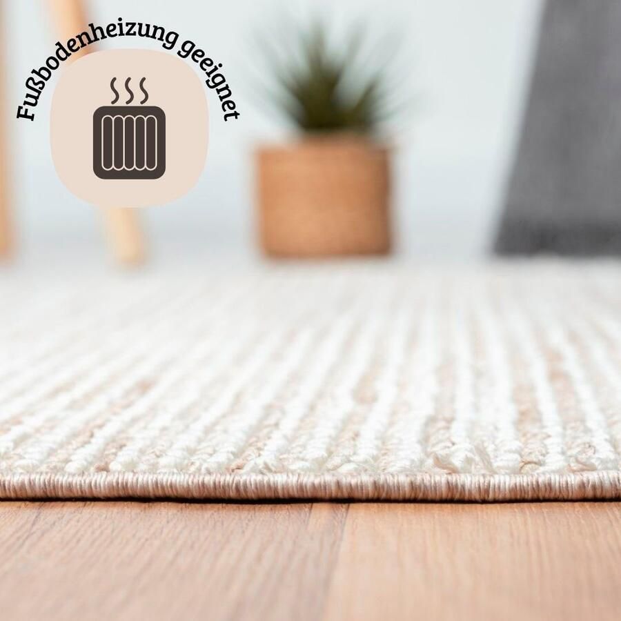 My home Vloerkleed Vals Uni kleuren gemêleerd sisal-look ook verkrijgbaar in rechthoekig - Foto 2