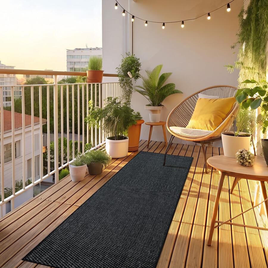 My home Vloerkleed Venetië is ook als loper verkrijgbaar Geschikt voor binnen en buiten sisal-look weerbestendig & uv-bestendig