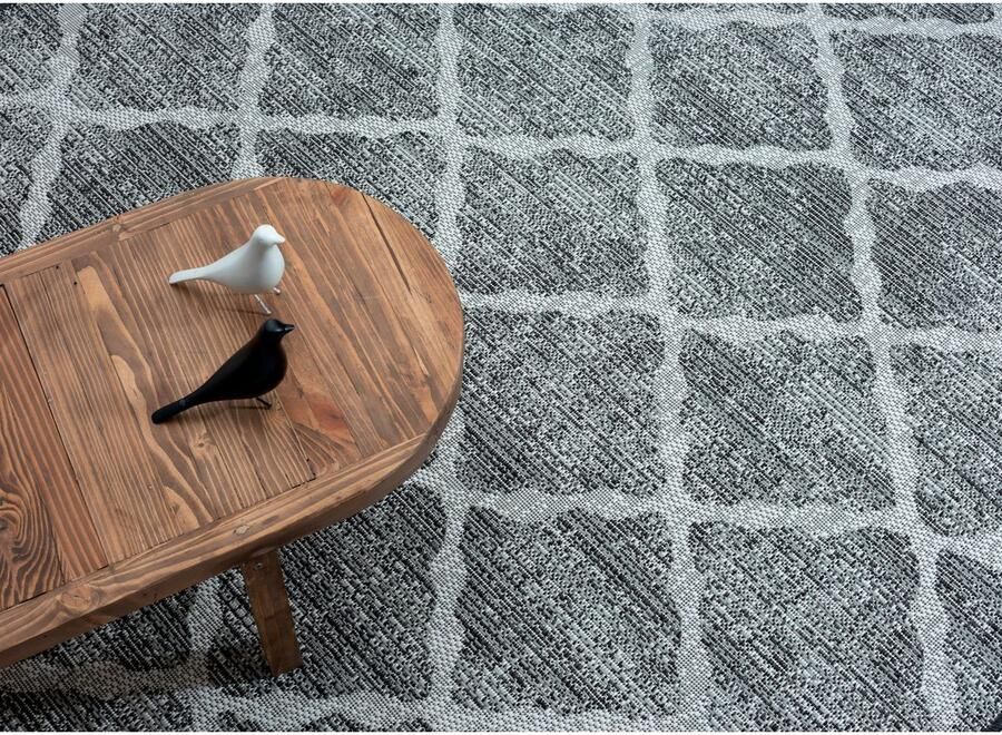 My home Vloerkleed Veyla MAGAZIJNOPRUIMING! Ruitenpatroon geschikt voor binnen- en buitengebruik terras & balkon - Foto 7