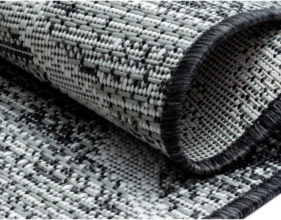 My home Vloerkleed Veyla MAGAZIJNOPRUIMING! Ruitenpatroon geschikt voor binnen- en buitengebruik terras & balkon - Foto 4