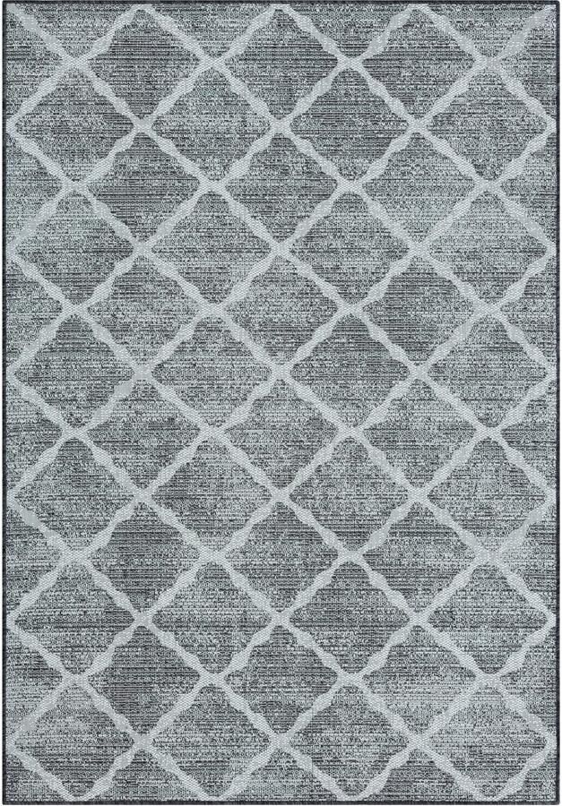 My home Vloerkleed Veyla MAGAZIJNOPRUIMING! Ruitenpatroon geschikt voor binnen- en buitengebruik terras & balkon - Foto 9