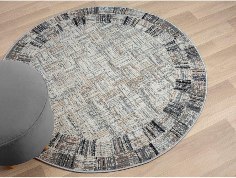 My home Vloerkleed Yasmin Kortpolig modern ontwerp met rand onderhoudsvriendelijk woonkamer - Foto 10