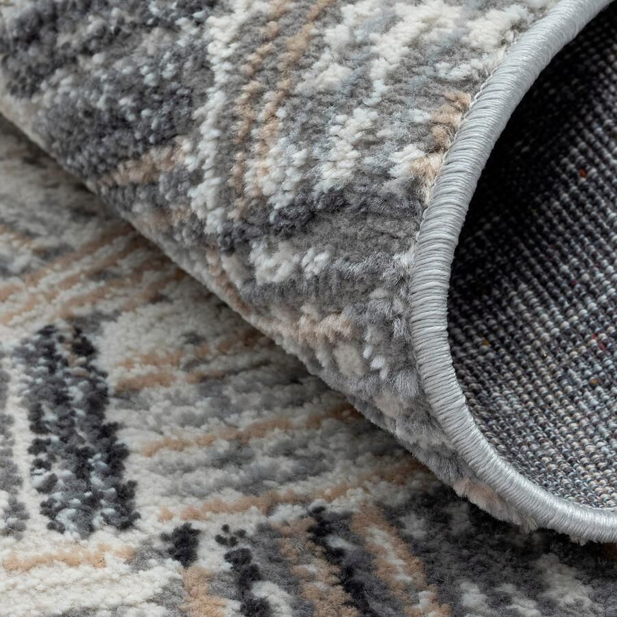 My home Vloerkleed Yasmin Kortpolig modern ontwerp met rand onderhoudsvriendelijk woonkamer