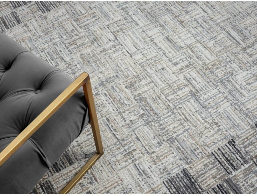 My home Vloerkleed Yasmin MAGAZIJNOPRUIMING! Kortpolig modern ontwerp met rand onderhoudsvriendelijk woonkamer - Foto 9