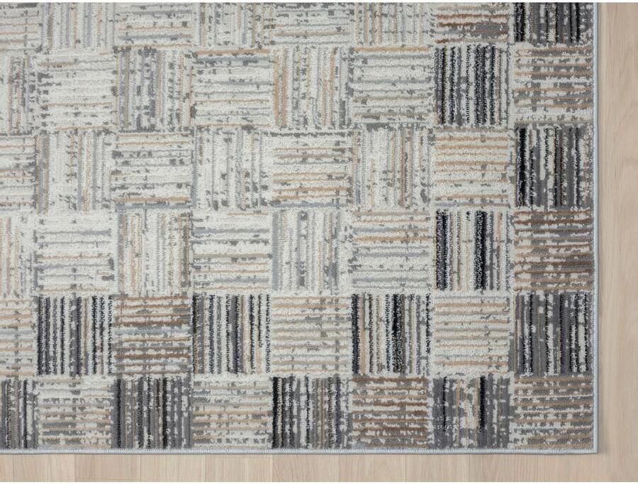 My home Vloerkleed Yasmin MAGAZIJNOPRUIMING! Kortpolig modern ontwerp met rand onderhoudsvriendelijk woonkamer - Foto 6