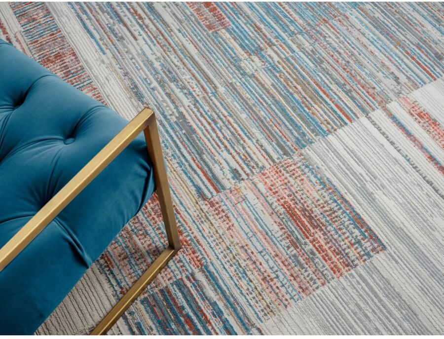 My home Vloerkleed Ziven Kortpolig modern kleurrijk onderhoudsvriendelijk hoog-laag woonkamer - Foto 10