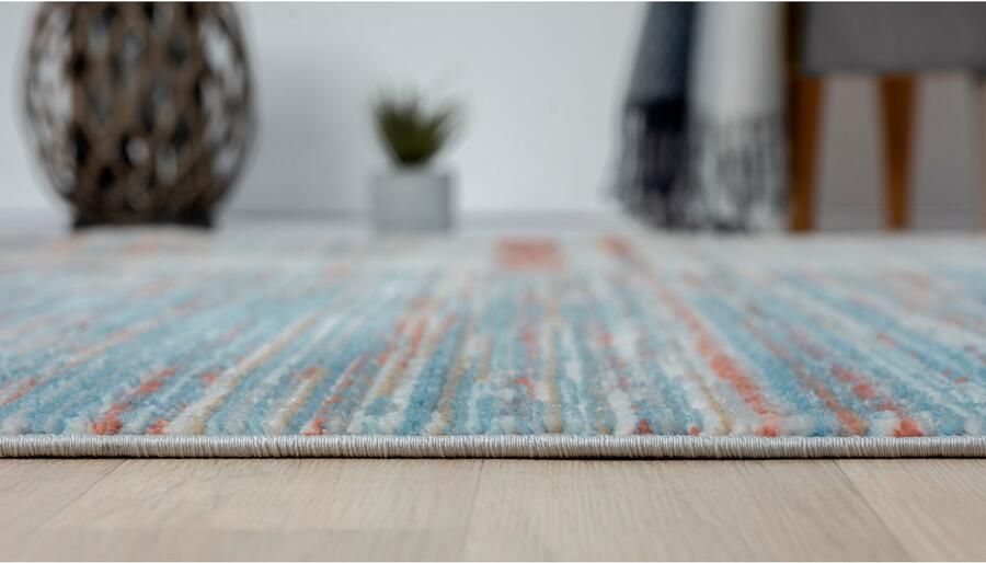 My home Vloerkleed Ziven Kortpolig modern kleurrijk onderhoudsvriendelijk hoog-laag woonkamer - Foto 9