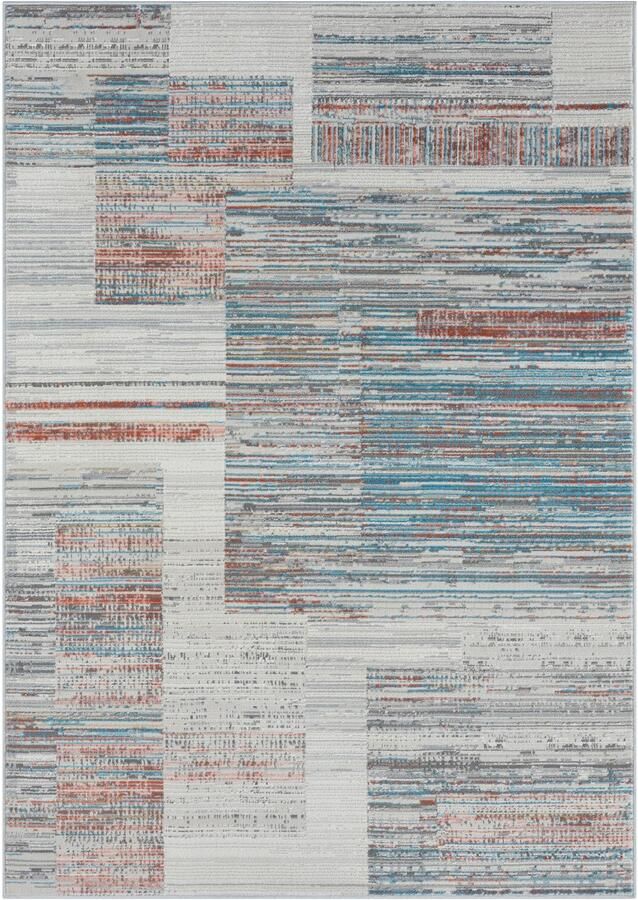 My home Vloerkleed Ziven Kortpolig modern kleurrijk onderhoudsvriendelijk hoog-laag woonkamer - Foto 8