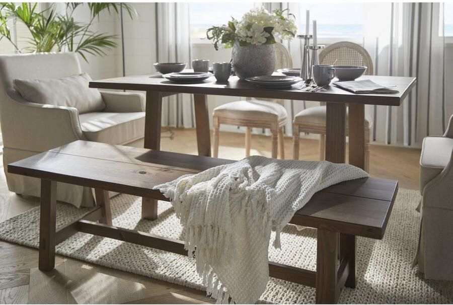 Home affaire Wollen kleed Noyack Handgeweven kleed tricot-look met de hand geweven zuivere wol - Foto 5