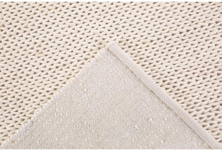 Home affaire Wollen kleed Noyack Handgeweven kleed tricot-look met de hand geweven zuivere wol - Foto 4