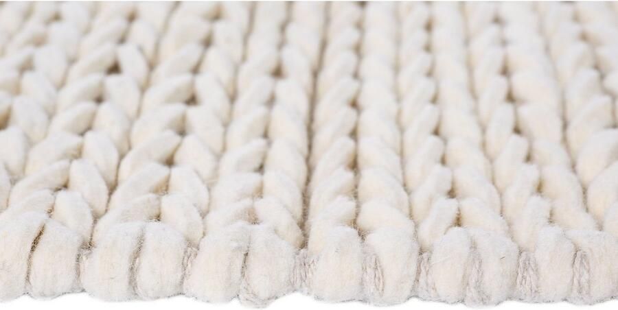 Home affaire Wollen kleed Noyack Handgeweven kleed tricot-look met de hand geweven zuivere wol - Foto 10
