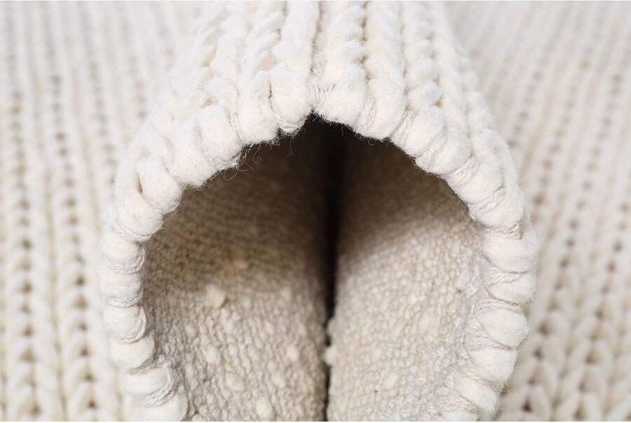 Home affaire Wollen kleed Noyack Handgeweven kleed tricot-look met de hand geweven zuivere wol - Foto 7