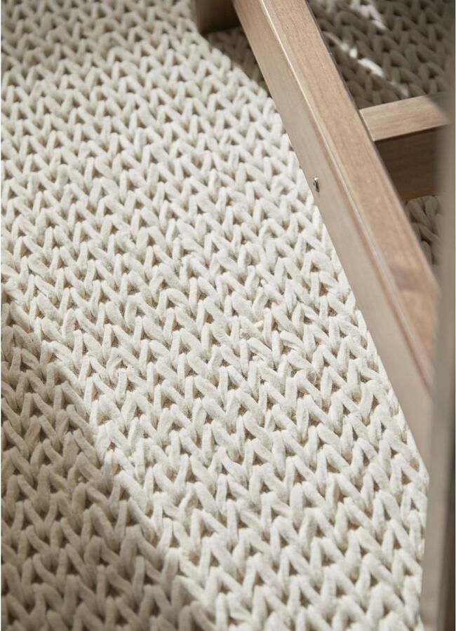 Home affaire Wollen kleed Noyack Handgeweven kleed tricot-look met de hand geweven zuivere wol - Foto 2