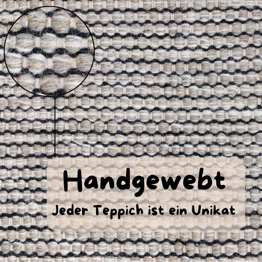 My home Wollen kleed Odenne handgeweven omkeerbare tapijt gemêleerd uiterlijk 100% wol woonkamer